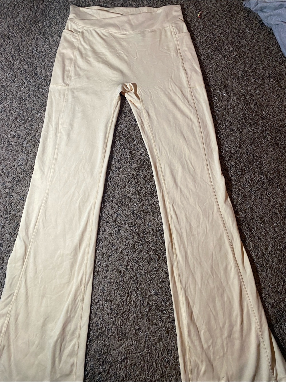light yellow Flare Leggings